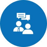 People talking icon illustration